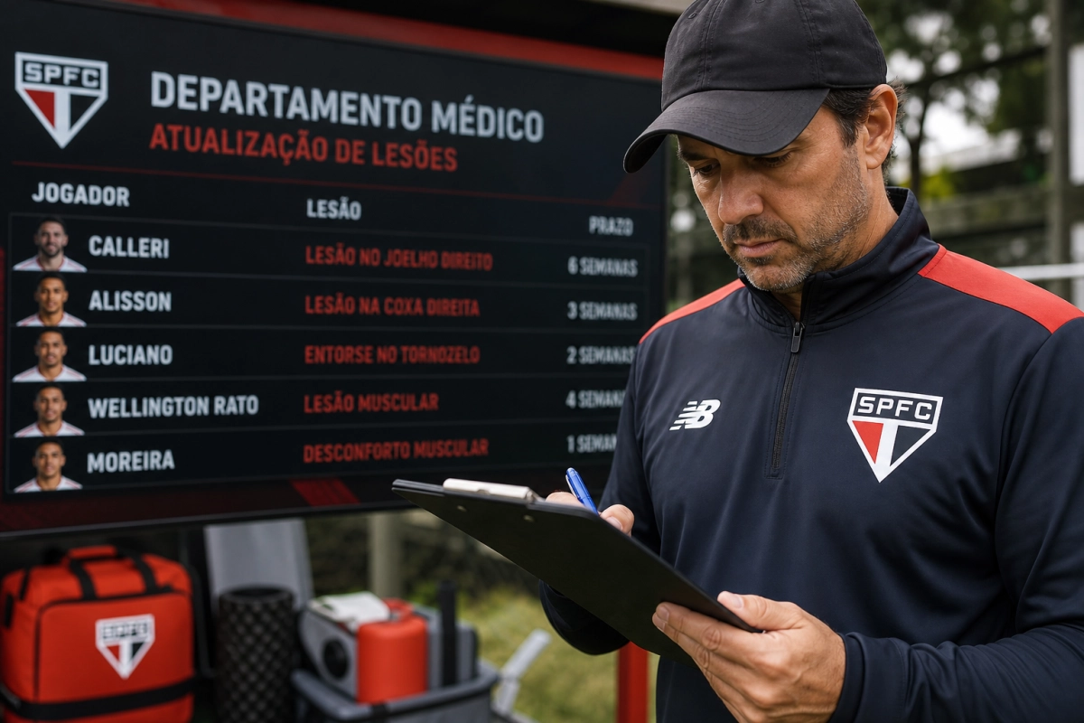 Levantamento atualizado sobre o quadro de lesões do São Paulo FC: impacto em escalações e mercado