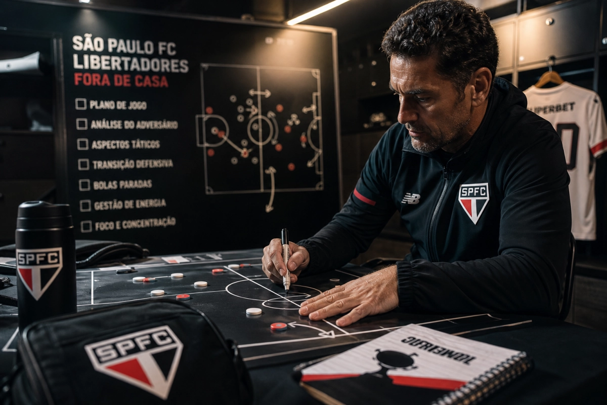 Guia tático-prático do São Paulo FC para partidas fora de casa na Copa Libertadores